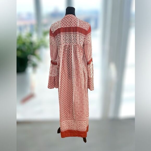 WARM NY 2017 Runway Bell Flare Sleeve Bohemian dress Size Small - Picture 16 of 16